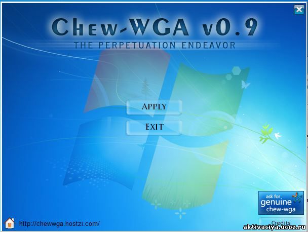 2011 – Windows 7 / Vista Activator - Chew-WGA 0.9. Applications > Windows, 25th Apr, 10 . show more chew wga 0 9 the windows 7 patch torrents .